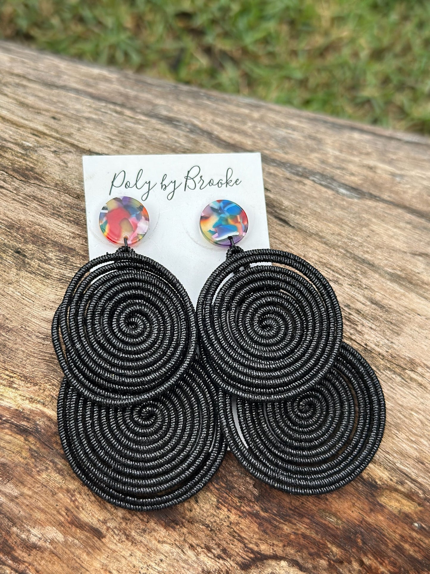 Belinda Mesh - Black with multi top