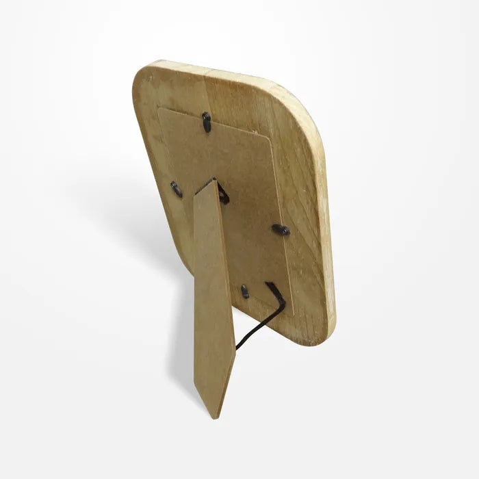 Natural Carved Wood Photo Frame