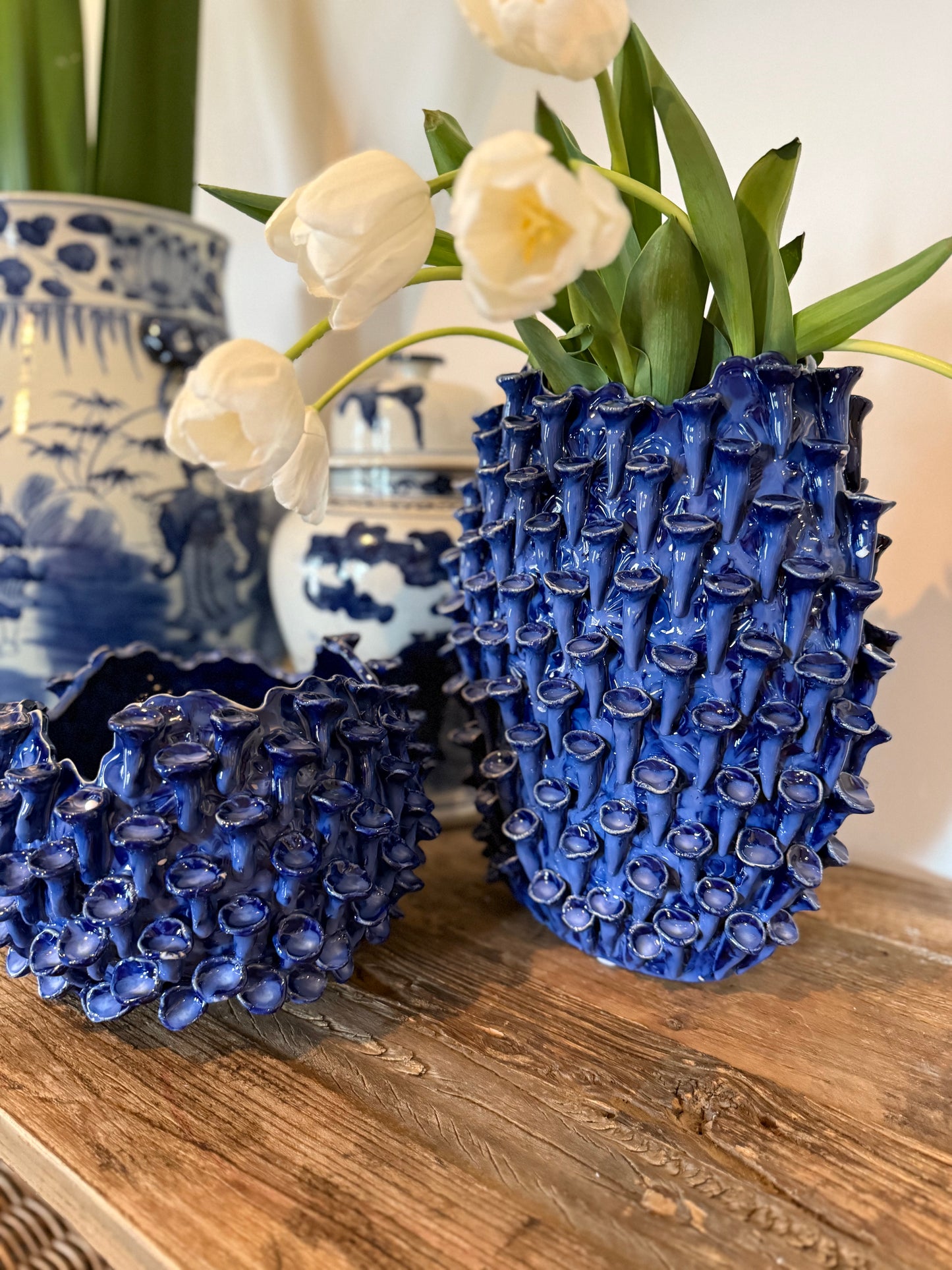 Mode Cress Vase in blue