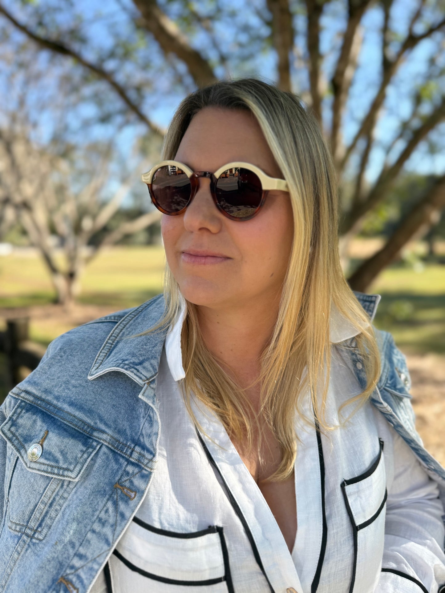 CREAM/LEO TORTOISE DALSTON SUNGLASSES MRBOHO