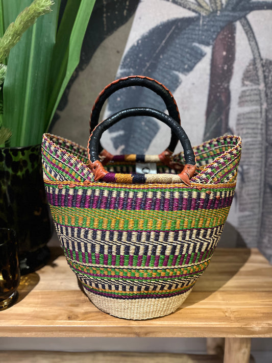 Queen Nefertiti Medium Tote - Purple Multi