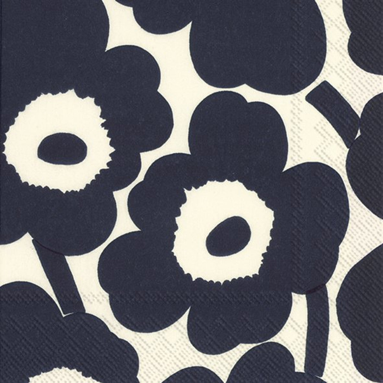 Marimeko Unikko Dark Blue Nature Cocktail Napkins