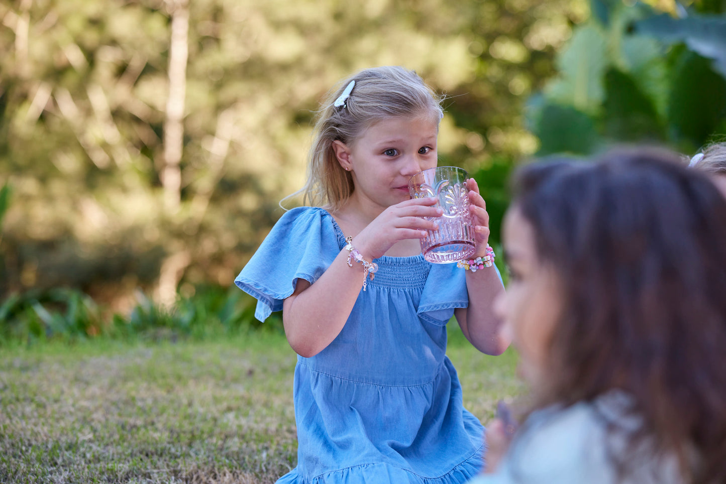 Tea Party Cupcake Bunny Hair Clip