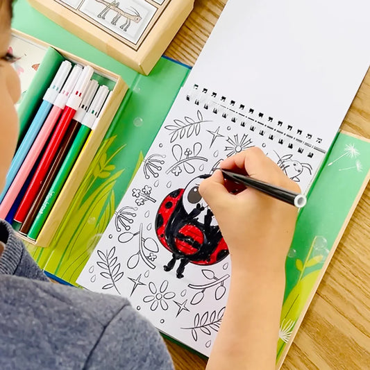 Colour by Numbers - Backyard Bugs