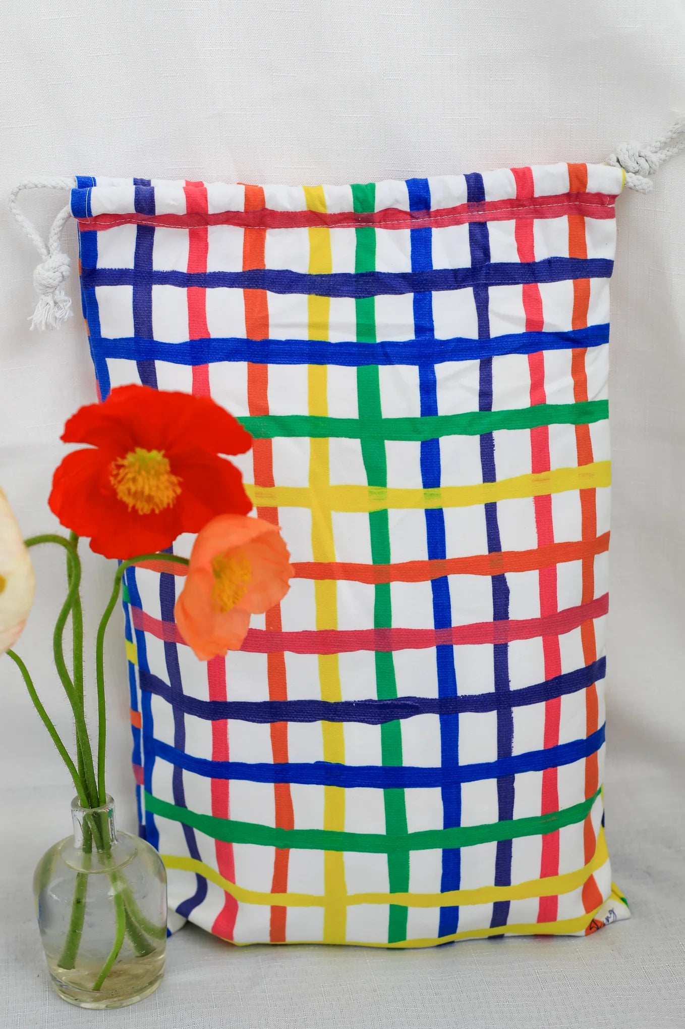 Rainbow Check Microfibre Towel