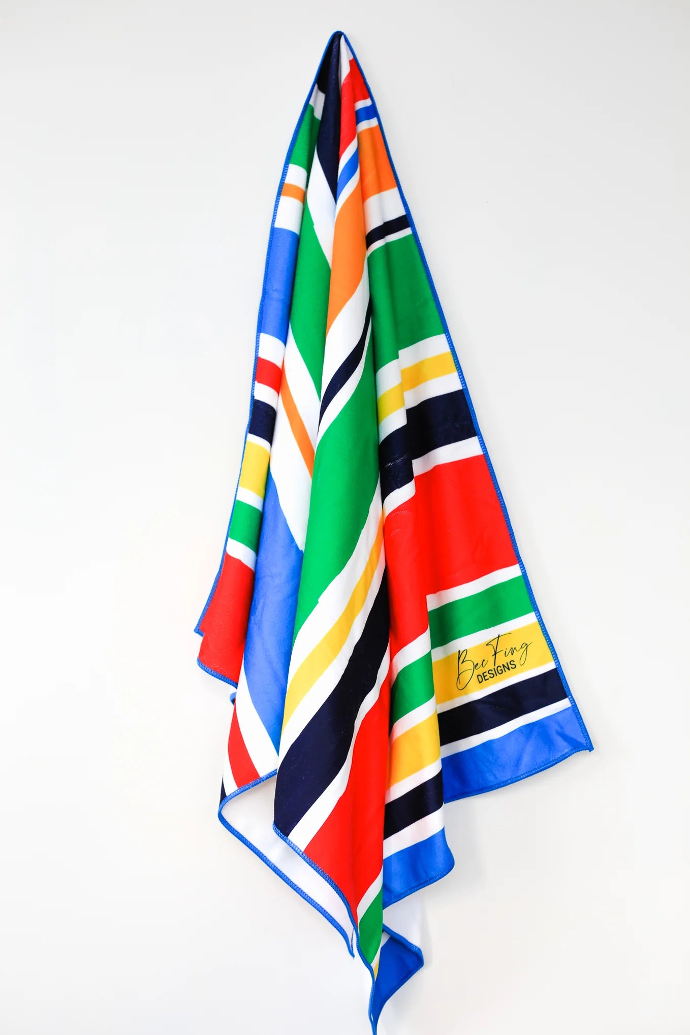 Mixed Rugby Stripe Microfibre Towel