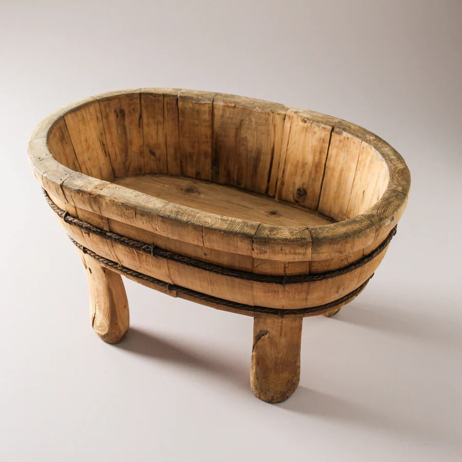 Antique Oval Chinese Wash Basin