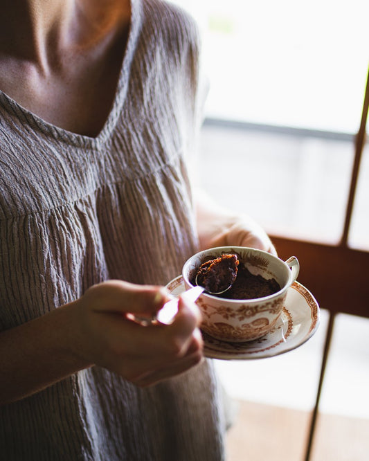 Caramel Mud Cake in a Mug