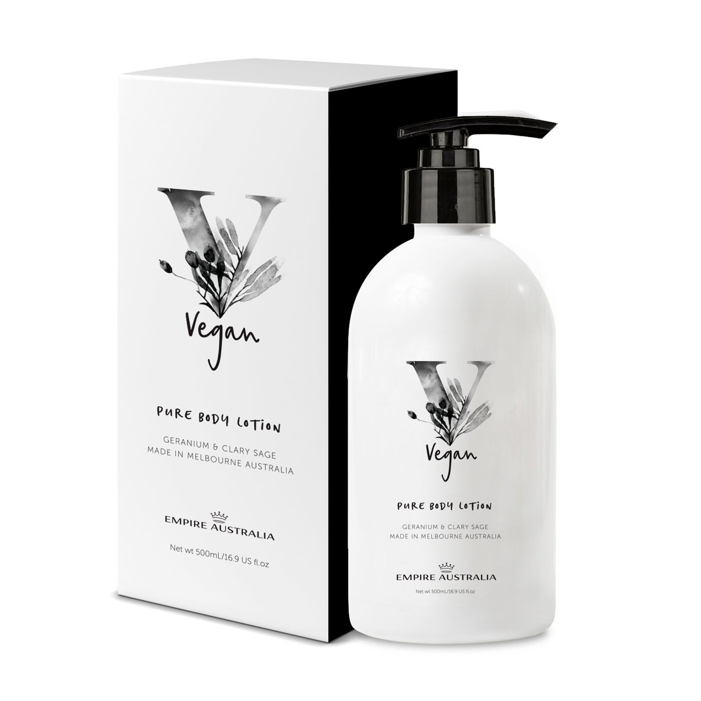 Vegan Geranium & Clary Sage Body Lotion 500g