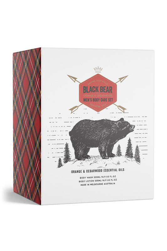 Black Bear Men’s Orange & Cedarwood Body Care Gift Set