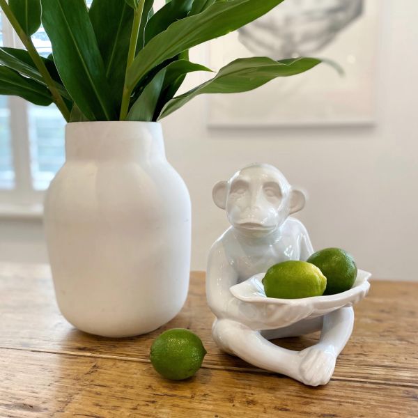Ceramic Monkey with Tray