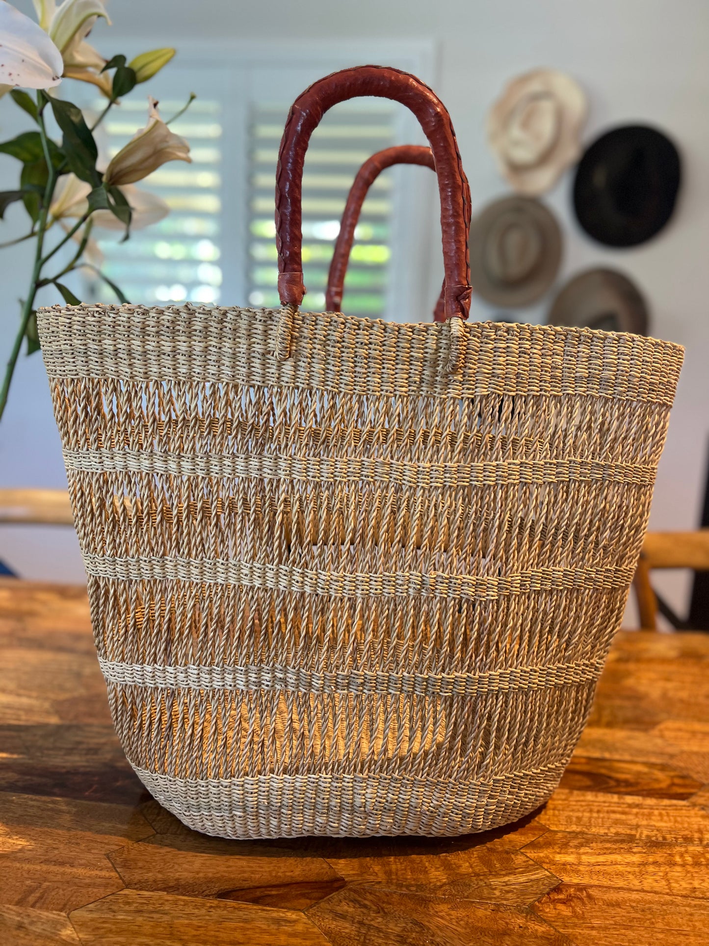 Baobab Large Bag - Tan Handle