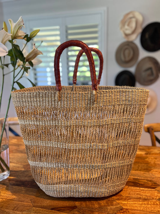 Baobab Large Bag - Tan Handle