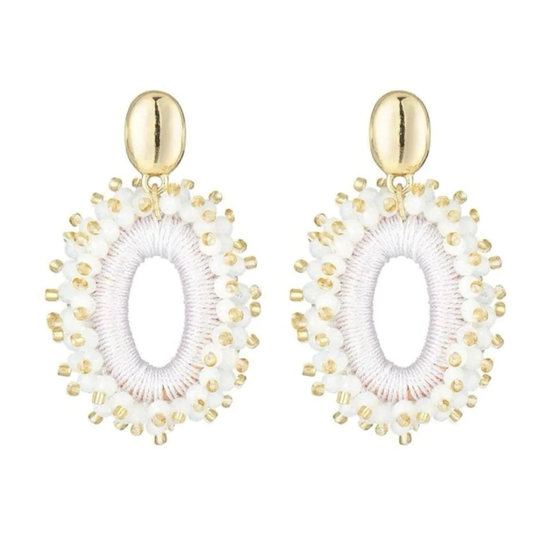 Leni Beaded Statement Earrings