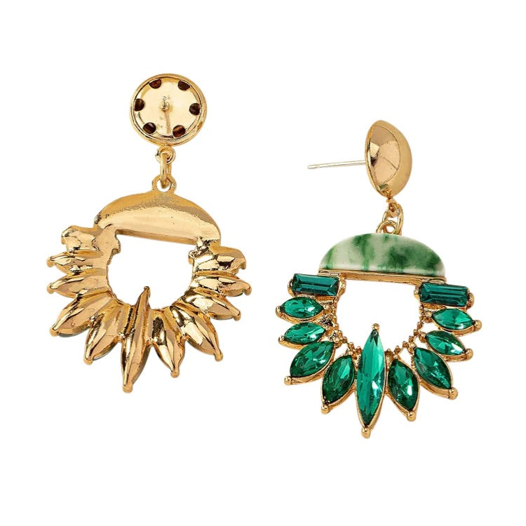 TJ Emerald Statement Earrings