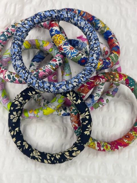 Liberty Bangle - Blue Floral