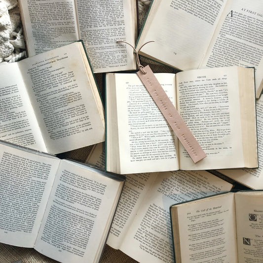 'Turn the pages of your imagination ' bookmark