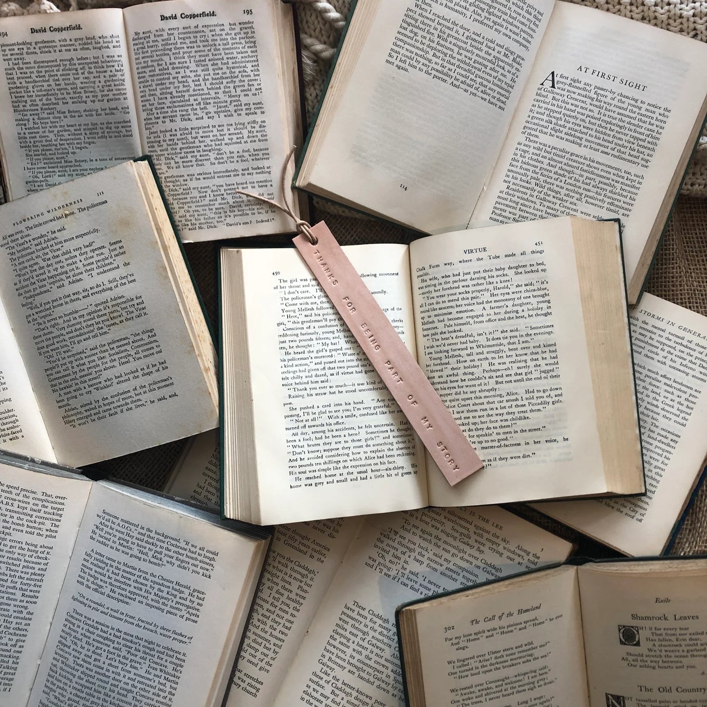 THANKS FOR BEING PART OF MY STORY bookmark