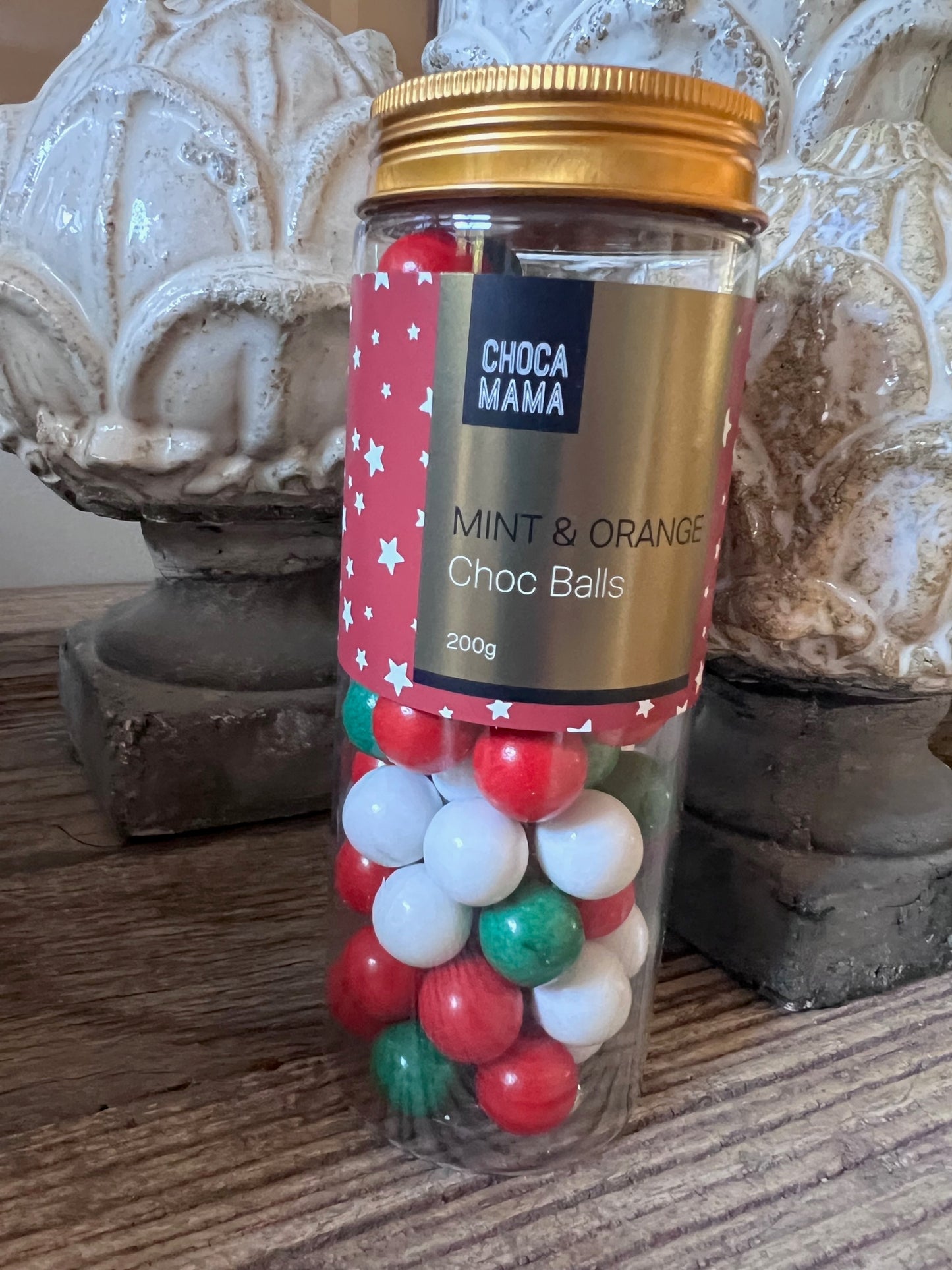 Festive Choc Mint & Orange Ball Cylinder