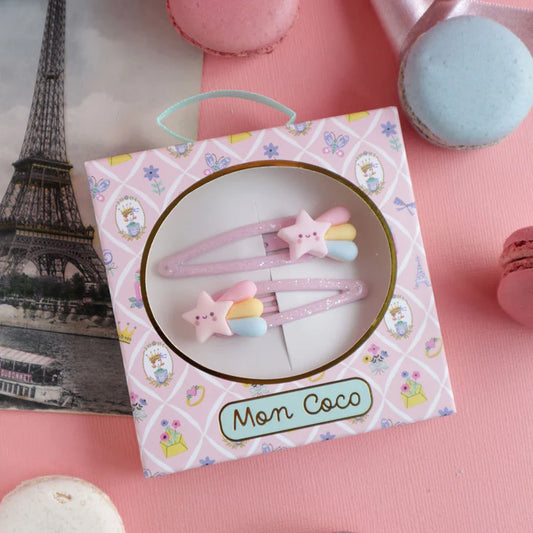 Rainbow Star Hair Clips