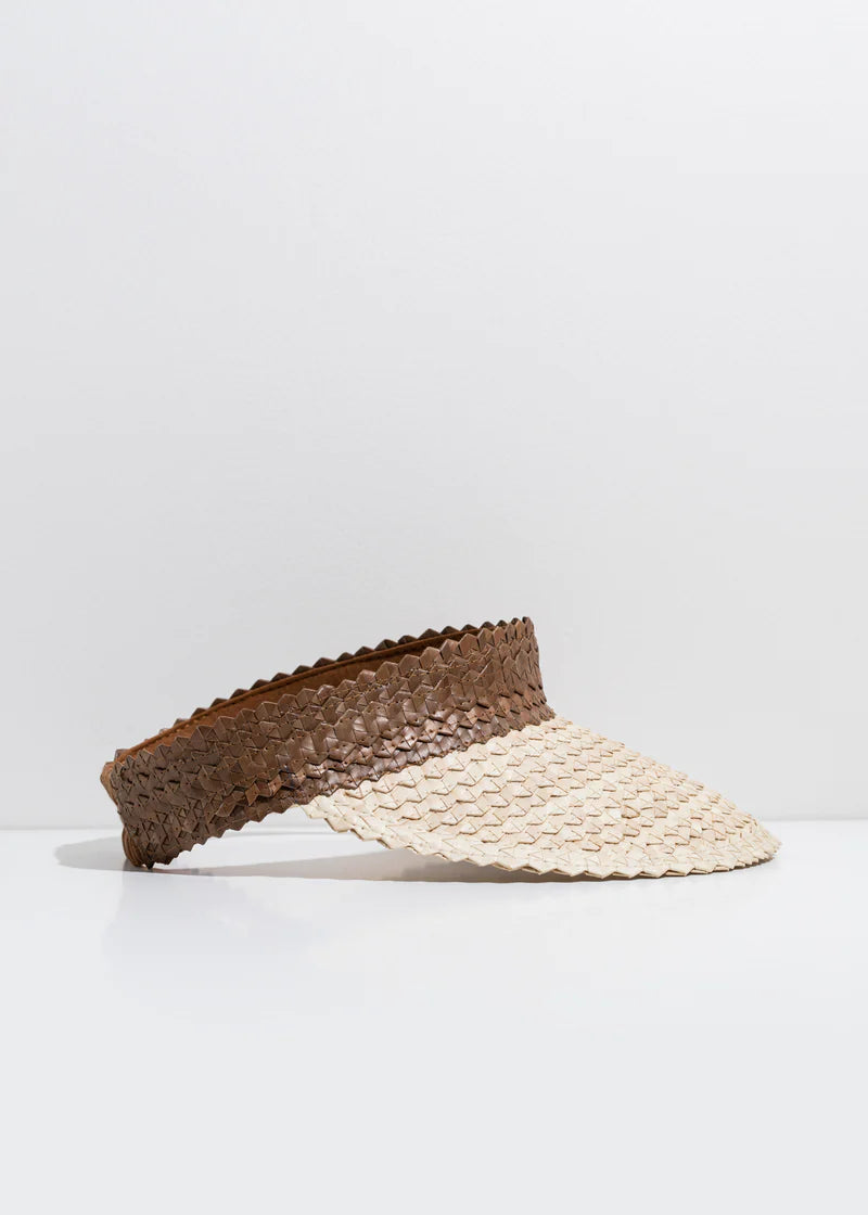 Baha Visor - TWO TONE BAHA VISOR BROWN-OFF WHITE no