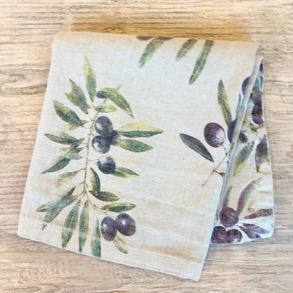 Como Tea Towel - Olive