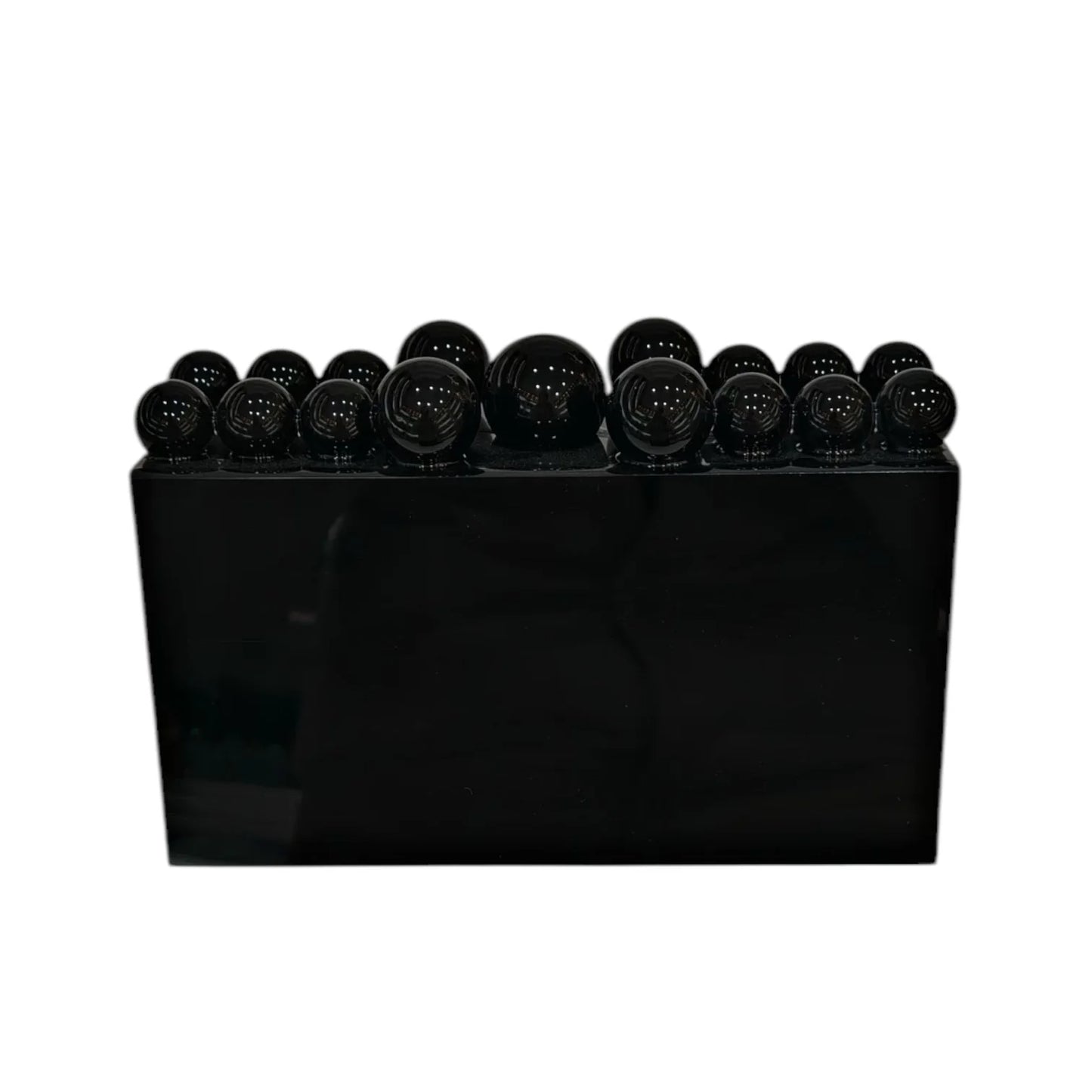 Mini Bubble Acrylic Clutch, Black
