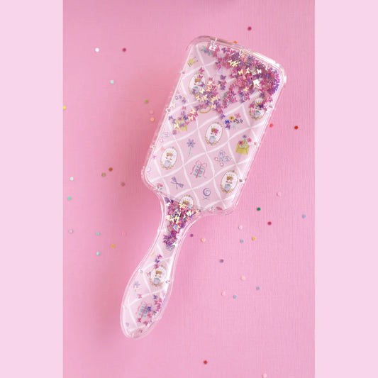 Parisian Stroll Glitter Hairbrush