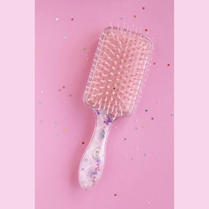 Parisian Stroll Glitter Hairbrush