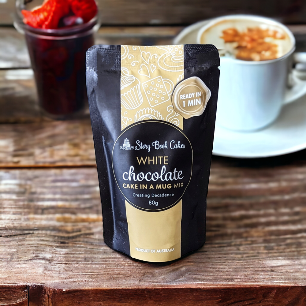 White Chocolate Mud Cake in a Mug