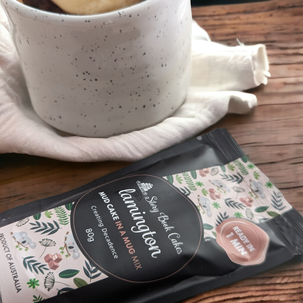 Lamington Mud Cake in a Mug