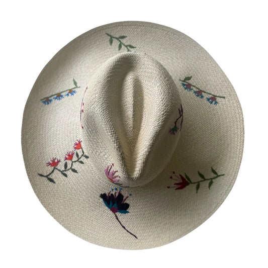 PANAMA, 13cm Embroided Floral
