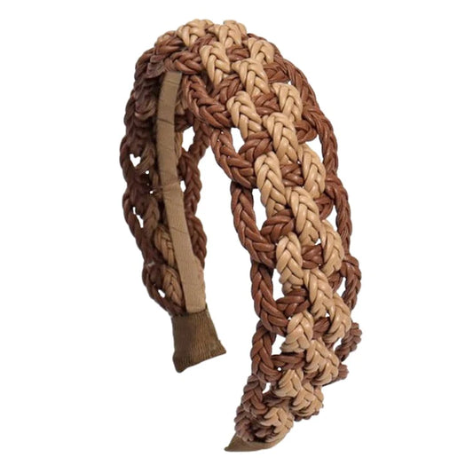 Zimm Tan Weave Headband