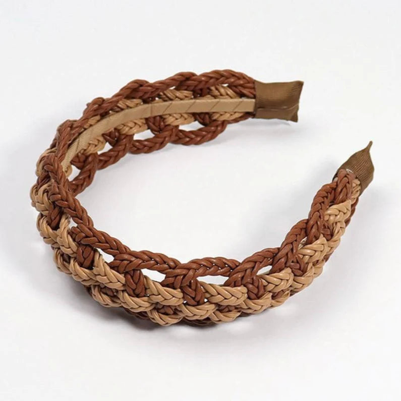 Zimm Tan Weave Headband