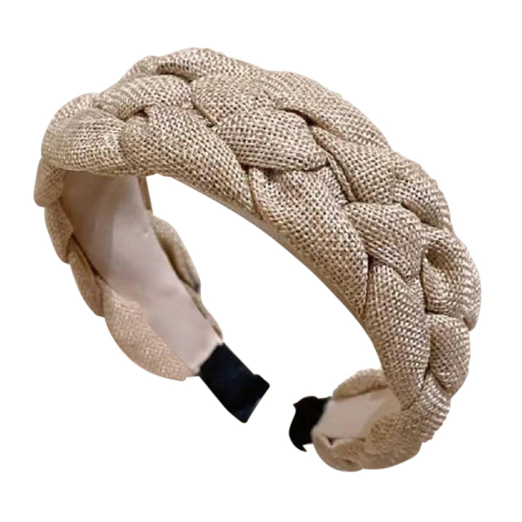 Cora Linen Braided Headband