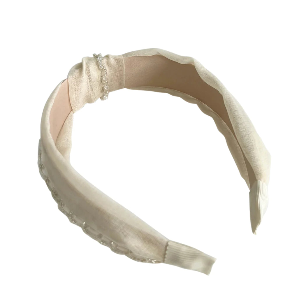 Lovely Knot Headband with Beaded Detailing