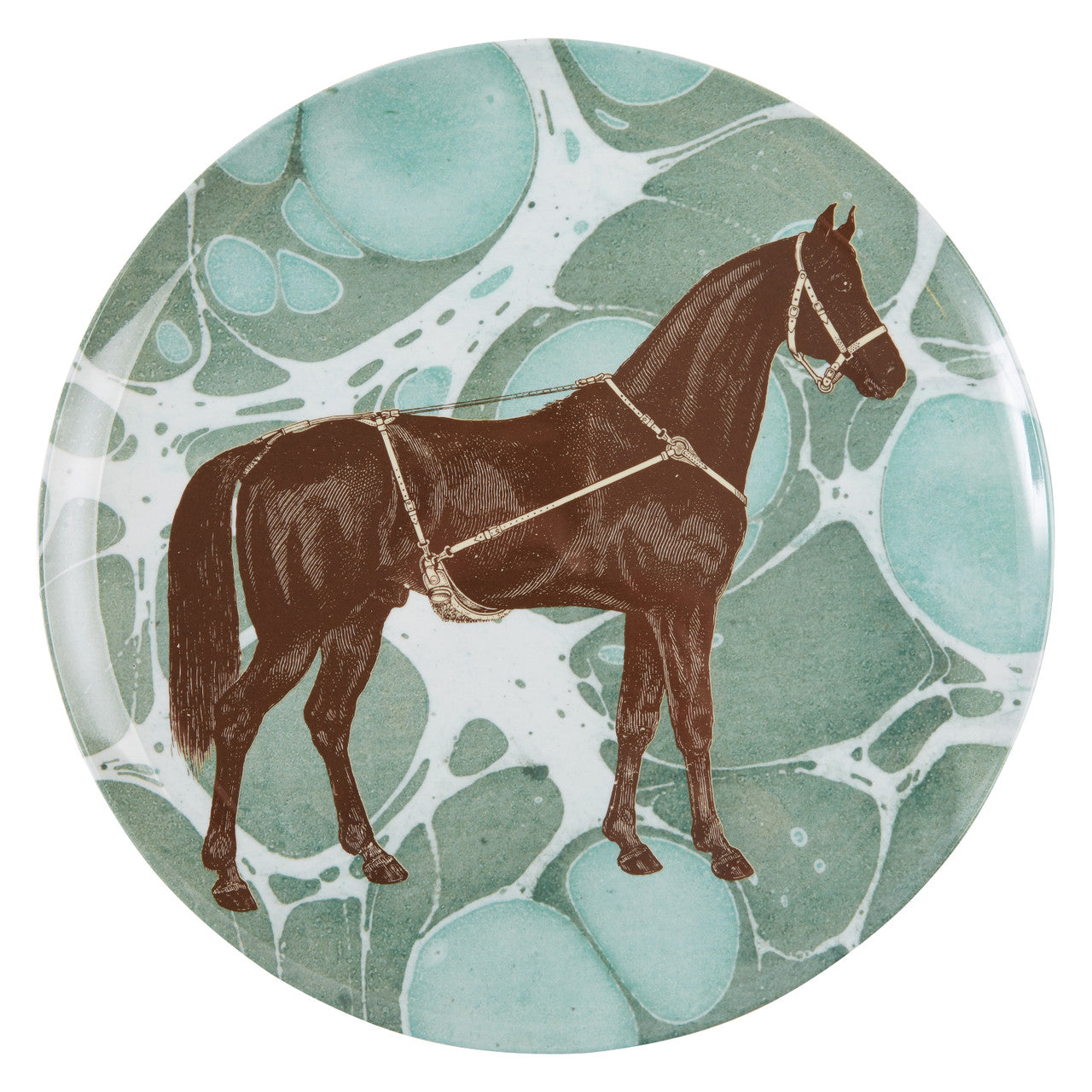 Equus Melamine Dinner Plates - S/4