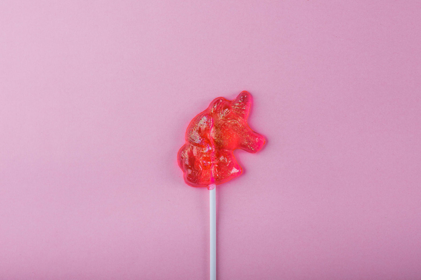 Unicorn Lollipop - Cotton Candy (light pink/gold)