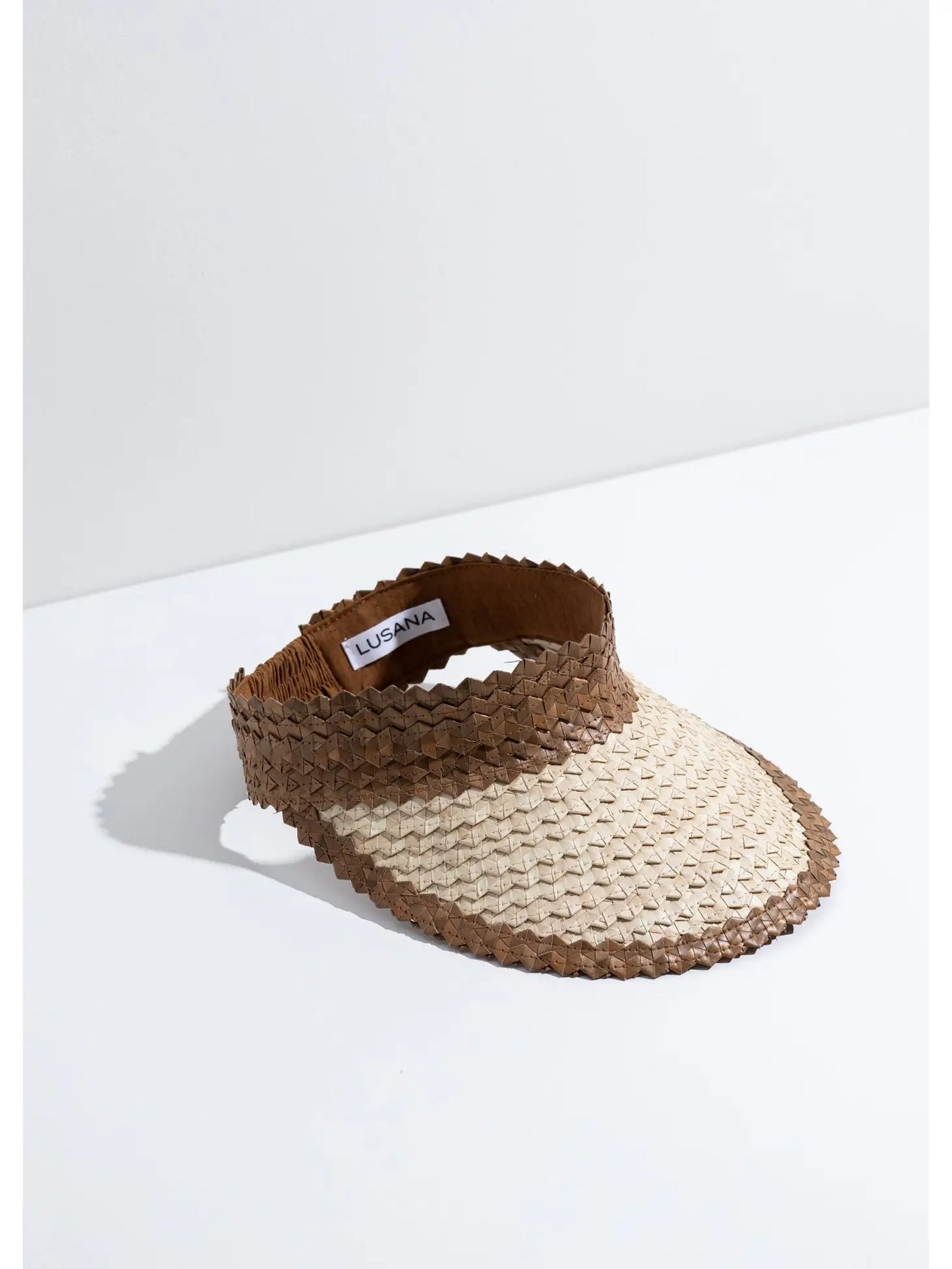 Baha Visor -BANDED BAHA VISOR BROWN OFF WHITE