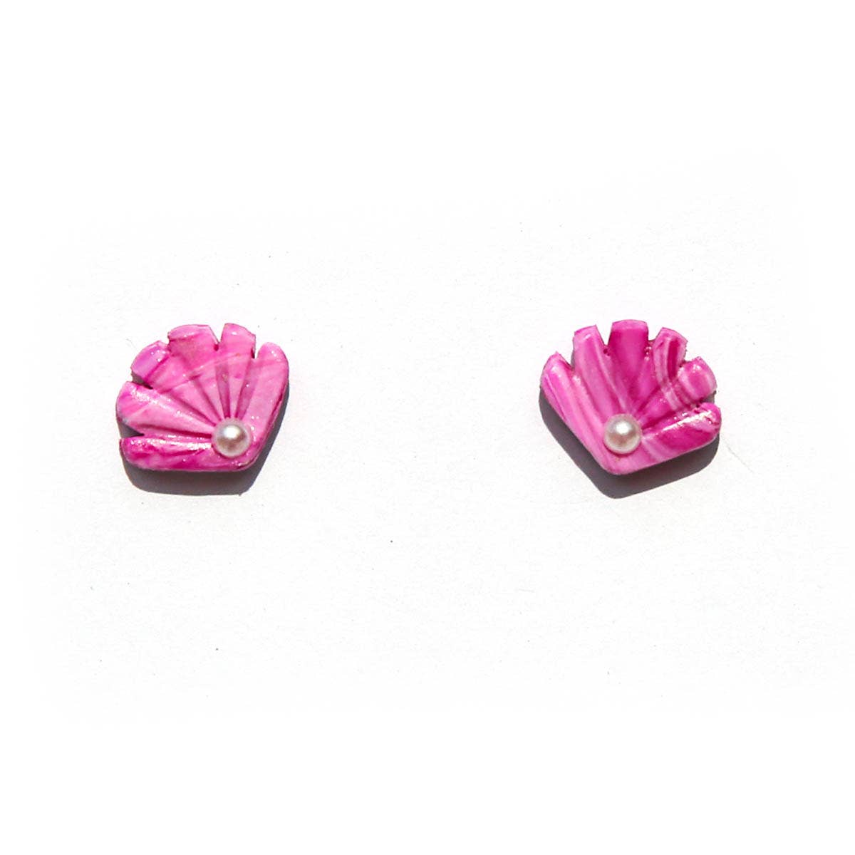 Pink Shell Studs