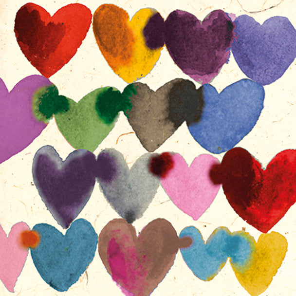 Inky Hearts Card by Jenny Frean