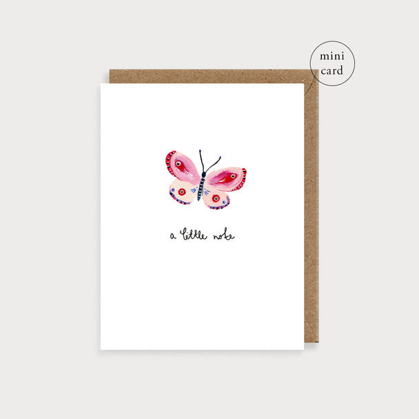 A Small Card - A little note butterfly