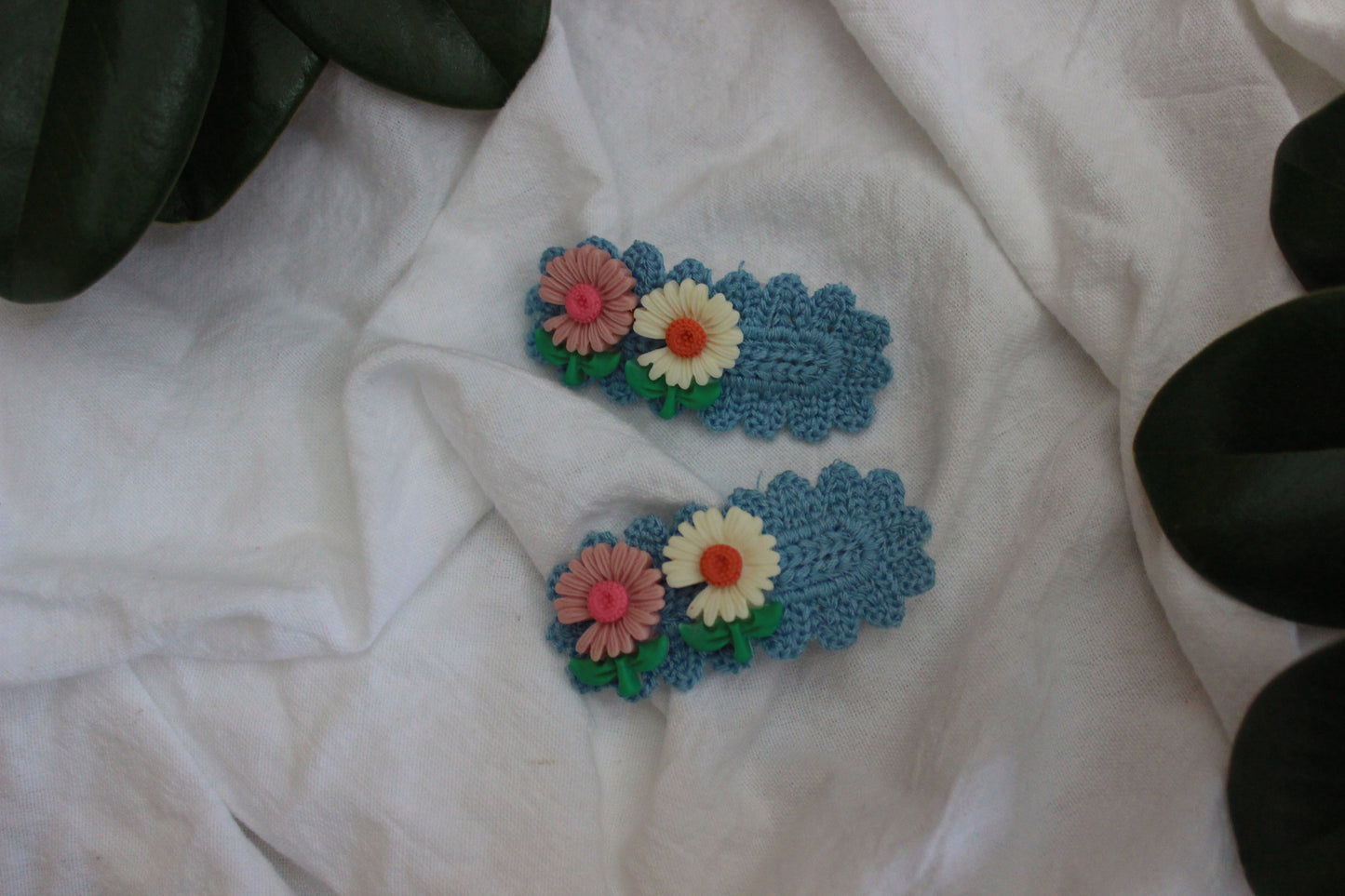 Knit Clip - blue
