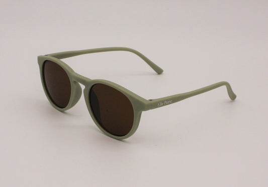 Side view of green childrens sunglasses