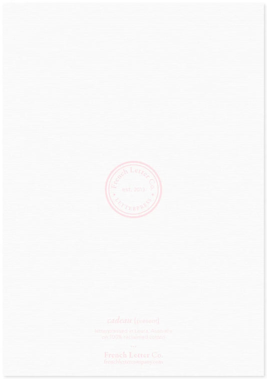 Letter Press Cards - Birthday - Pink Present