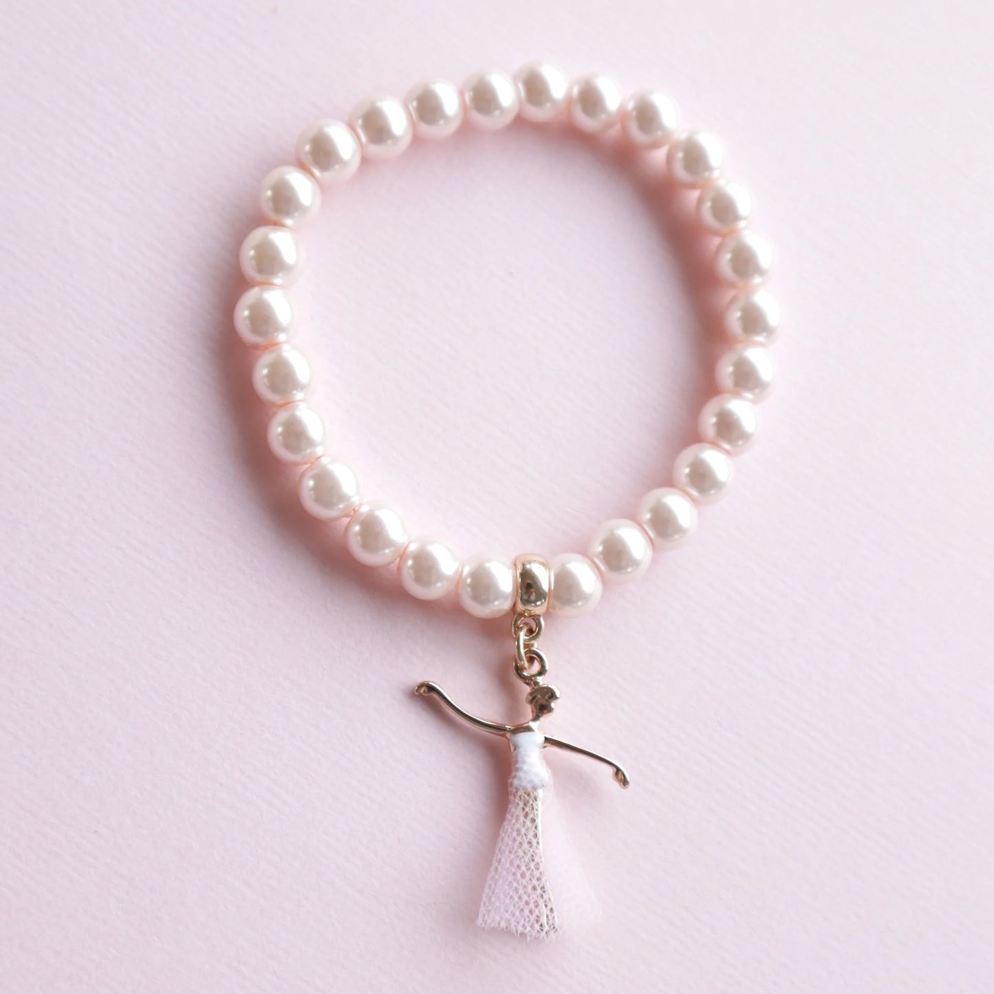 Pink Pearl Bella Ballerina Bracelet