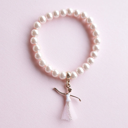 Pink Pearl Bella Ballerina Bracelet