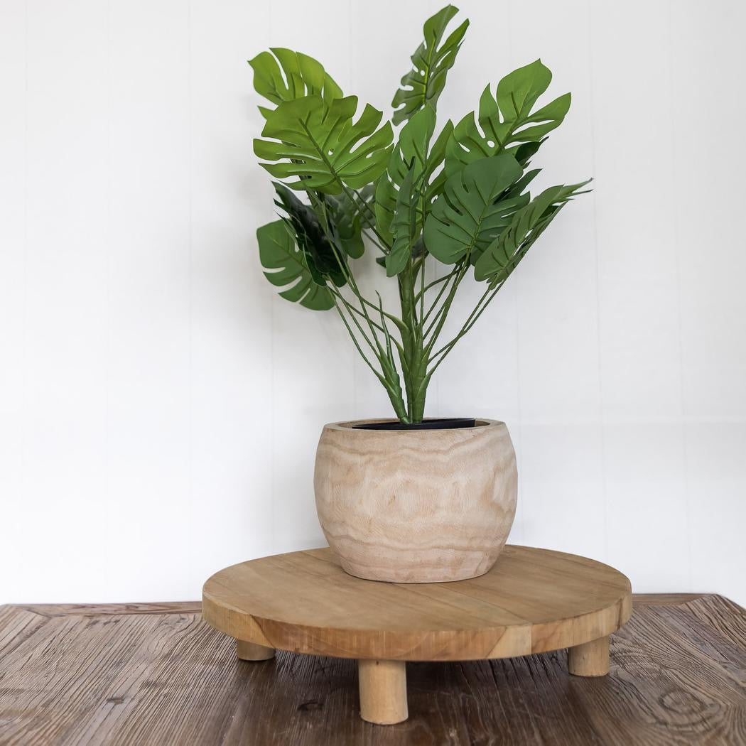 Large Attic Teak Stand