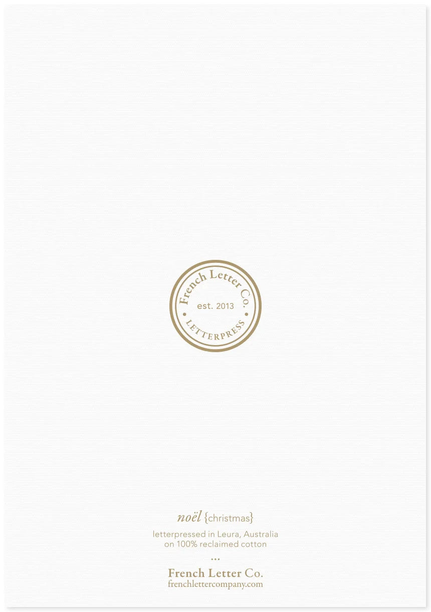 Letter Press Card - Noel Small