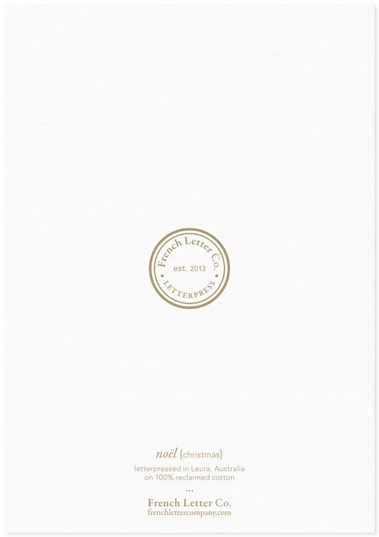 Letter Press Card - Noel Small